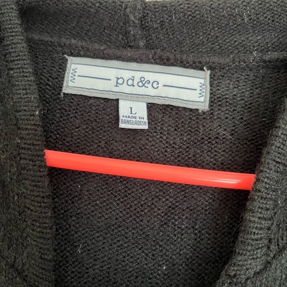 Men's Black and Gray Hoodie Pullover Sweater size Large - Picture 9 of 13